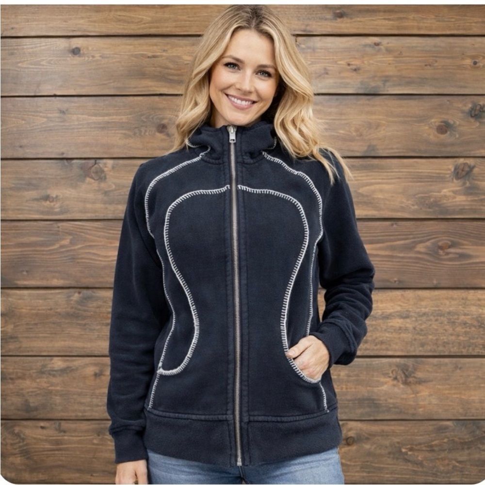 lululemon athletica Navy Blue Zip-Up Hoodie
